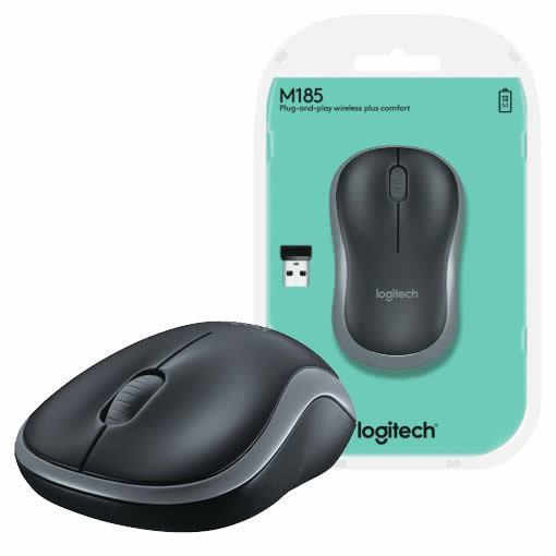 Chuột Không Dây 💎𝓕𝓡𝓔𝓔𝓢𝓗𝓘𝓟💎 Mouse Ko Dây Logitech Laser M185  SPTECH COMPUTER