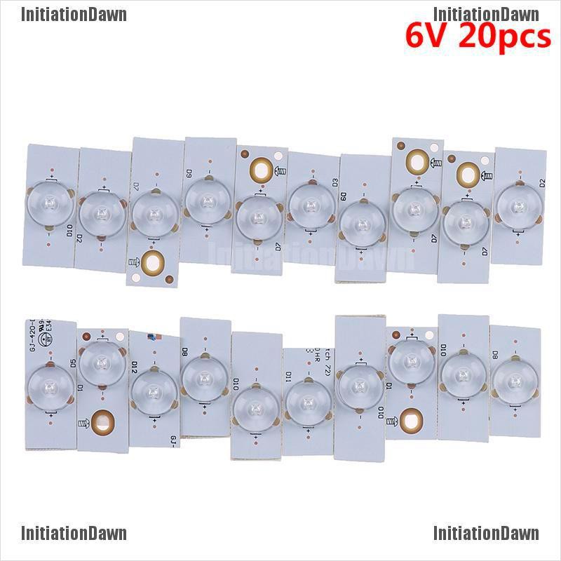 Set 20 Phụ Kiện Hạt Đèn LED SMD 6V 32-65 Inch Dùng Sửa Chữa TV