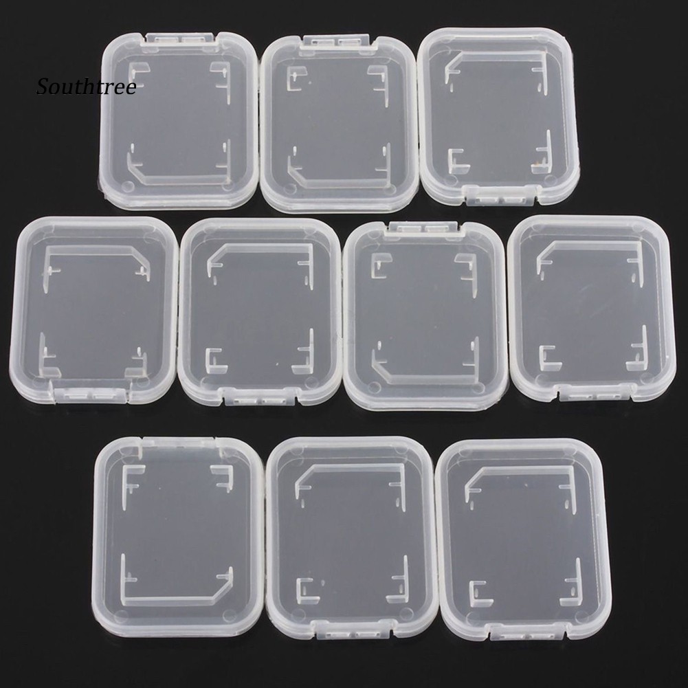 Set 10 hộp đựng thẻ nhớ Sd Sdhc trong suốt