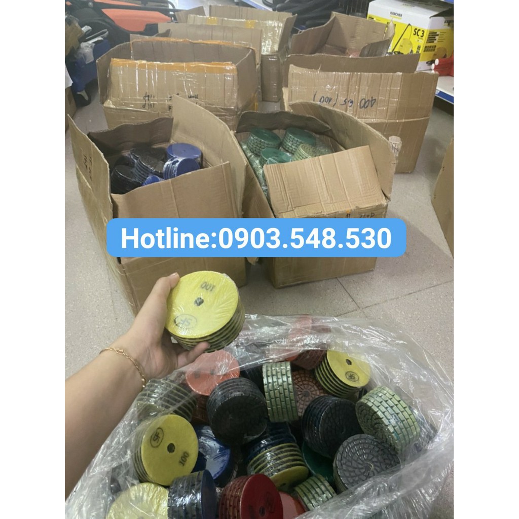 Bộ 6 đĩa su mài sàn, phíp nhựa mài bóng 6.5mm