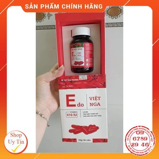 (Chuẩn Auth) VITAMIN E Đỏ Việt Nga 410 IU Dạng Lọ nhựa 30 viên