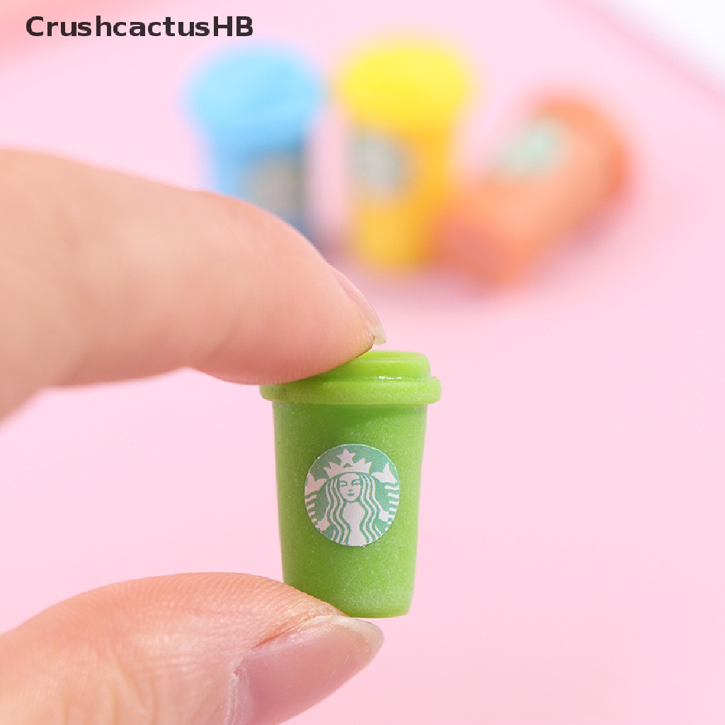 [CrushcactusHB] 3Pcs 1:12 Dollhouse Miniature Coffee Drinks Cup Model Dolls Kitchen Food Toy Hot Sell