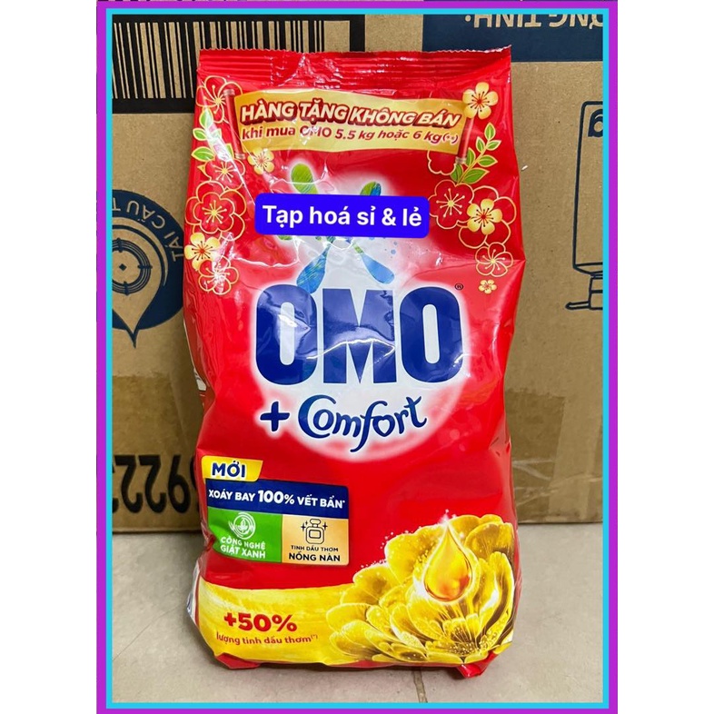 Bột giặt omo comfort tinh dầu 520g hàng km