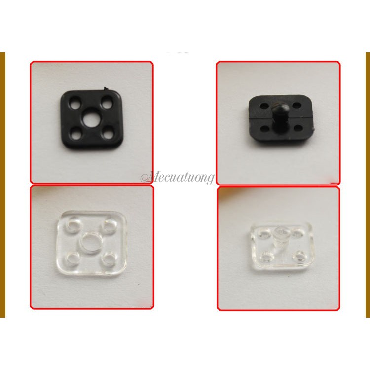 Sét 10 khuy nút cúc bấm giấu phía trong hình vuông size 10mm, 13mm, 15mm