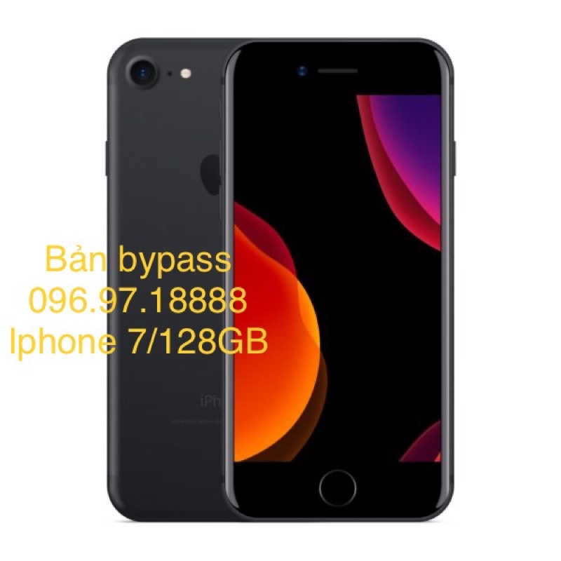 Bản bypass dùng sim. Apple Iphone 7 ( 2GB/128GB ). Hàng chính hãng, like new đẹp 90-95.