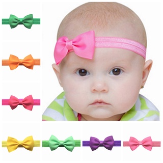 Băng đô turban đàn hồi trang trí nơ nhỏ xinh xắn cho bé gái