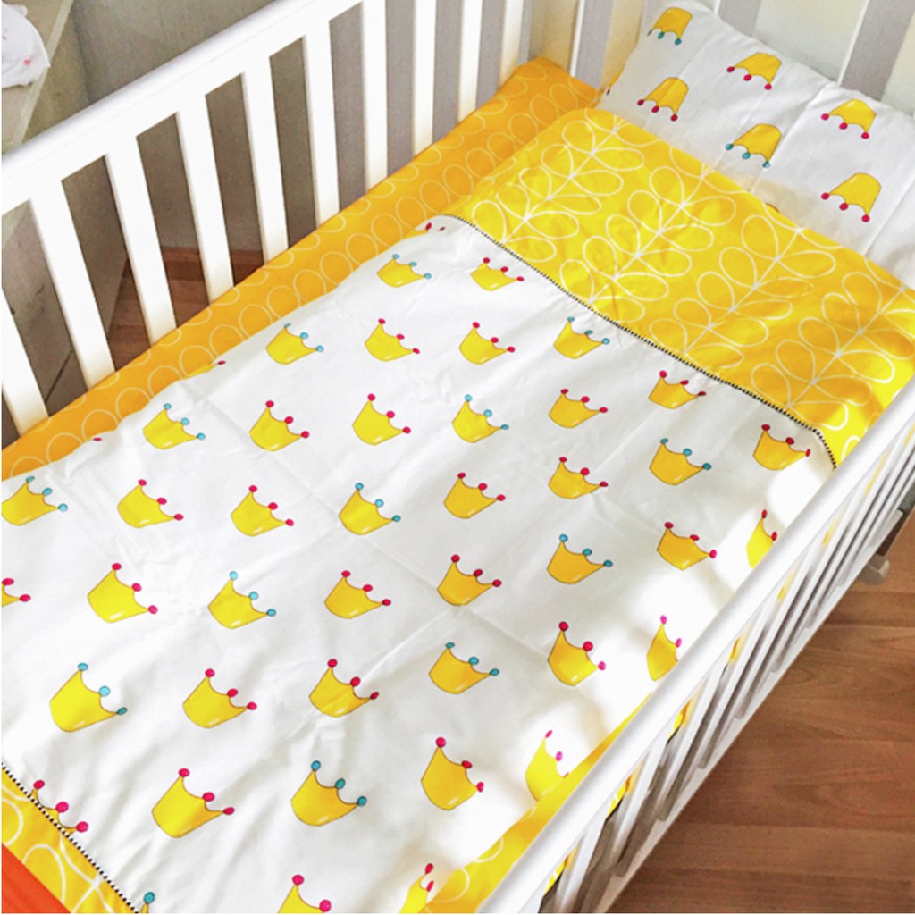 Bộ ra lót giường cho trẻ sơ sinh dùng làm trải nôi, trải giường chất vải lót bông rất êm PKE020