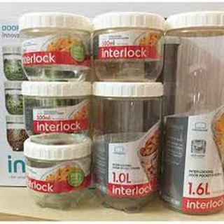 Bộ 6 hộp bảo quản Interlock Lock&Lock INL303S010