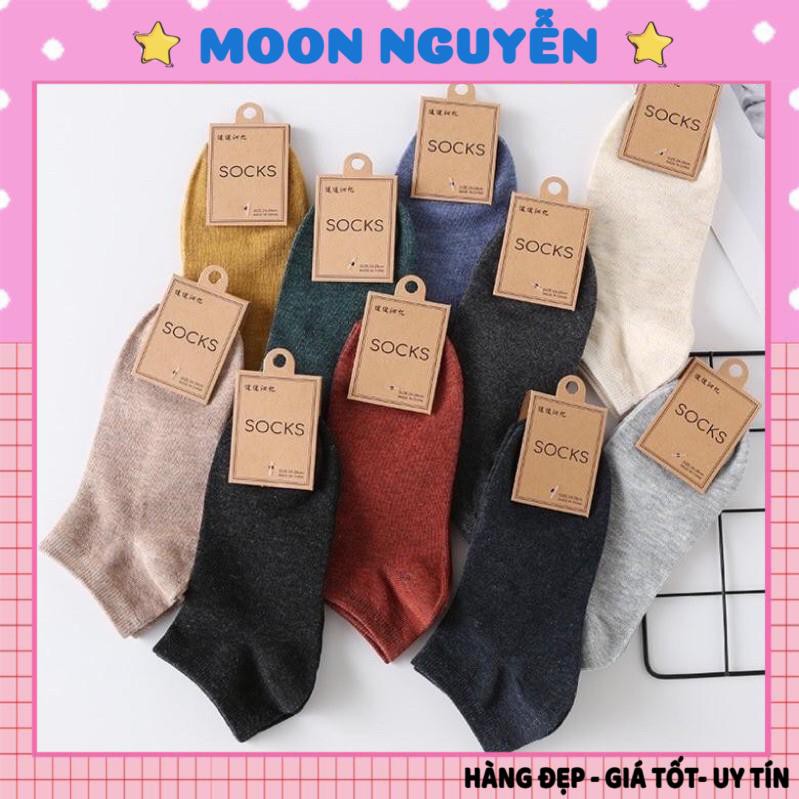 Tất Cổ Ngắn Muối Tiêu Unisex Đa Sắc Chống Hôi Chân Cực Đep H8