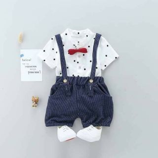 [LOẠI 1] Set Yếm Công Tử kèm áo và nơ cổ (6-16kg)