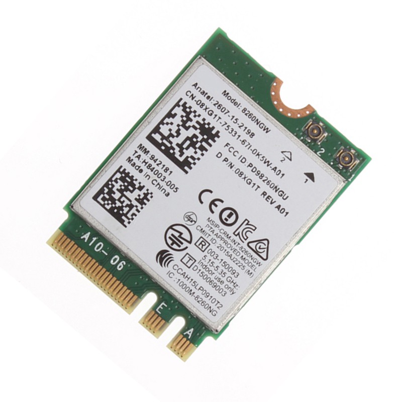 (Đang Bán) Bộ Thiết Bị Thu Sóng Wifi 8260ngw 2.4 + 5ghz 867m + 300m Ngff M.2 Bluetooth 4.2 Cho Win 7 / Win 8 / Win 8.1 / Win 10 | BigBuy360 - bigbuy360.vn