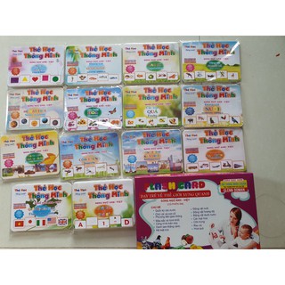 Combo 10 bộ Thẻ học thông minh to 14 chủ đề