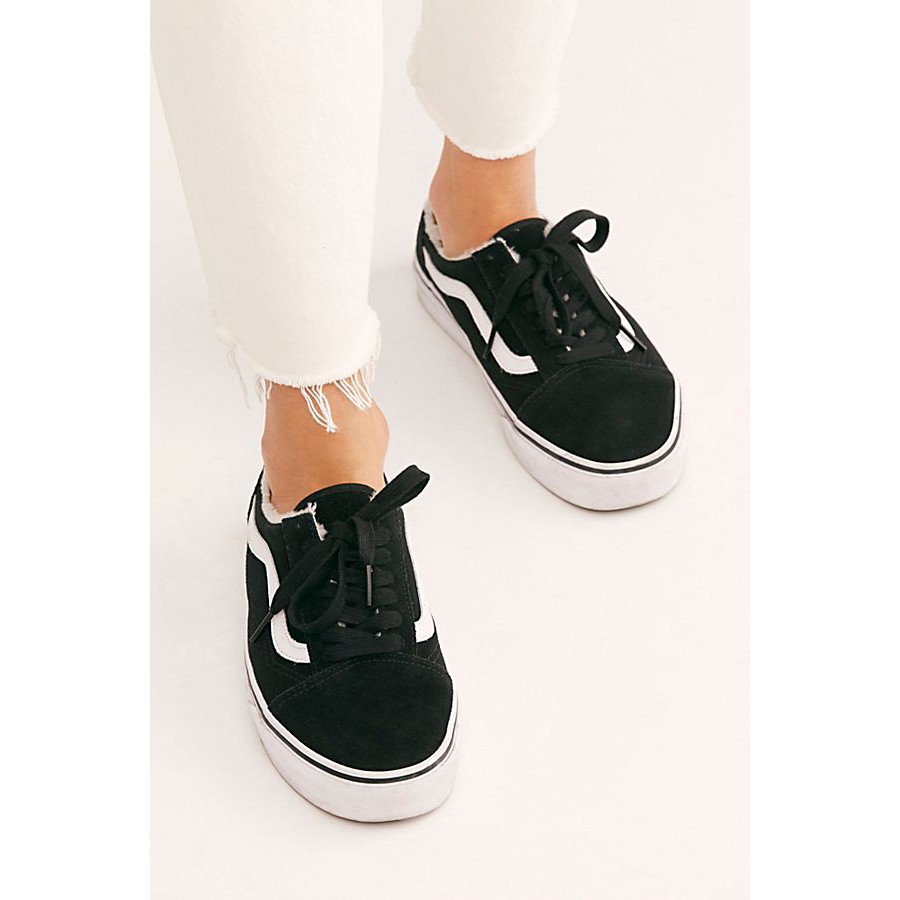 Giày Vans Chính Hãng Old Skool Mule Sherpa Black