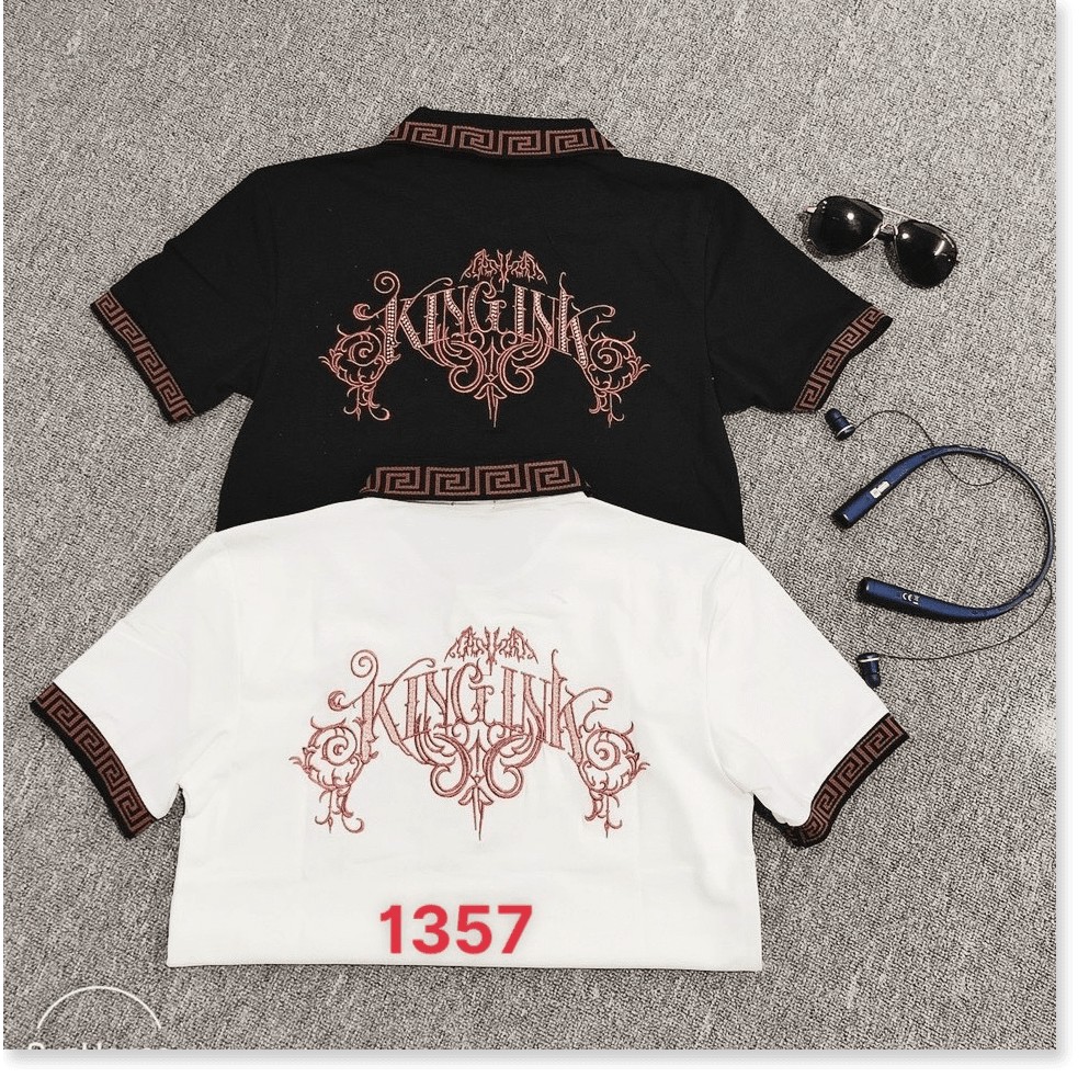 Áo Thun Nam Ngắn Tay Cổ Bẻ Thêu Hình Ấn Tượng (CT) HP