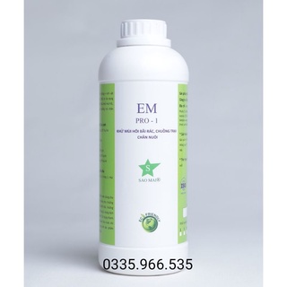 Chế phẩm sinh học EM PRO 1; men vi sinh khử mùi hôi chuồng trại, bãi rác