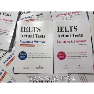 Ielts actual tests - in đen trắng - bìa màu