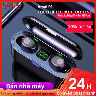 Tai Nghe Bluetooth Không Dây Amoi F9 Màn Hình Cảm Ứng 5.0