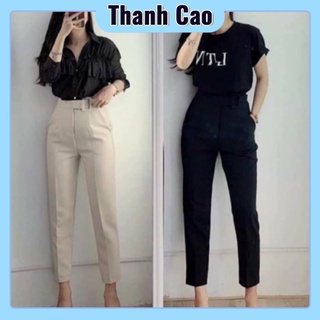 Quần baggy công sở nữ kèm đai bọc siêu Hot