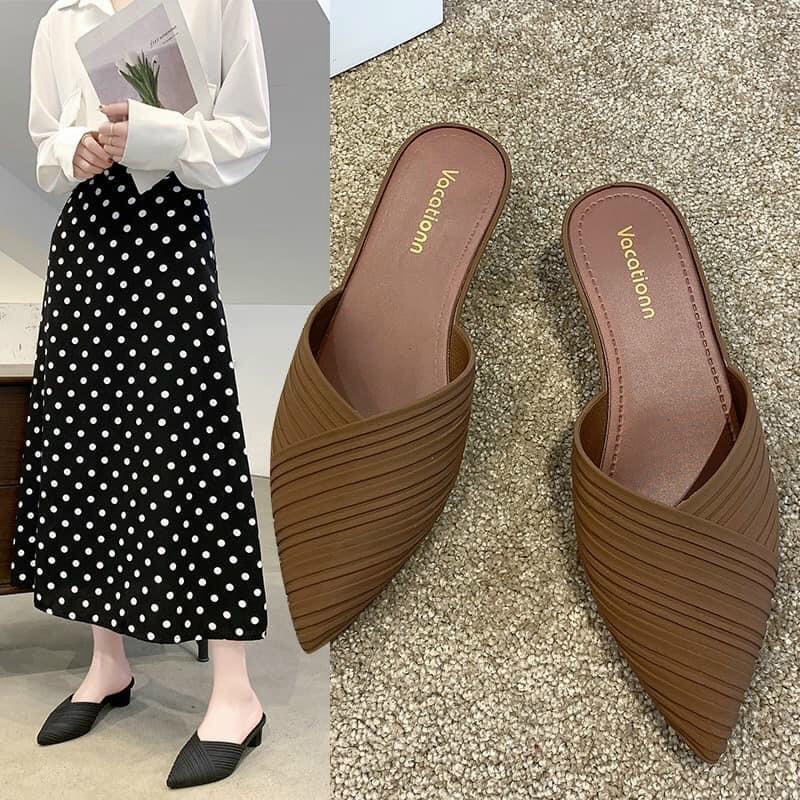 Dép  sục cao su nữ, Guốc nữ hot trend 3cm