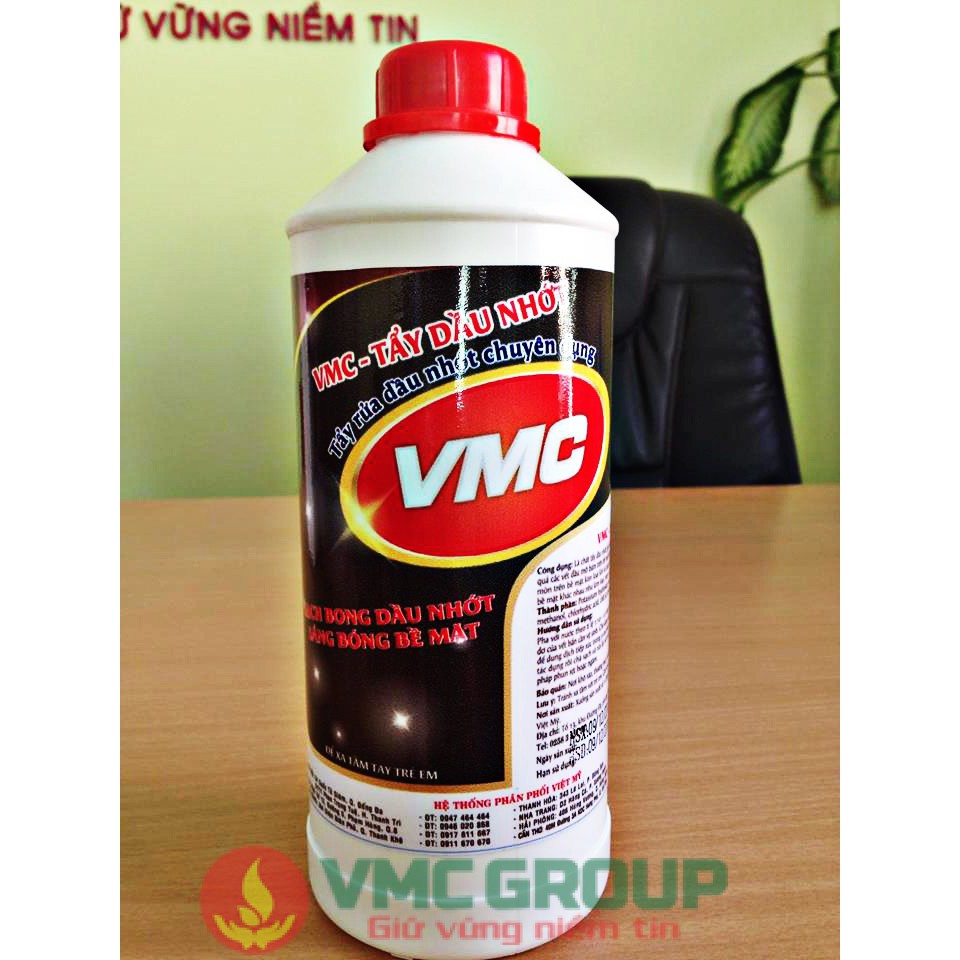 VMC TẨY DẦU NHỚT- CHUYÊN DỤNG TẨY CÁC VẾT DẦU NHỚT TRÊN NHIỀU BỀ MẶT