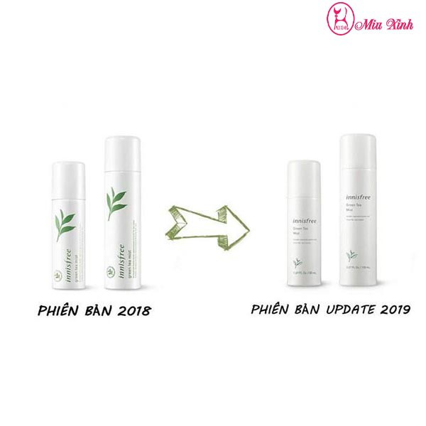 XỊT KHOÁNG TRÀ XANH [INNISFREE] Green Tea Mist 50-150ML