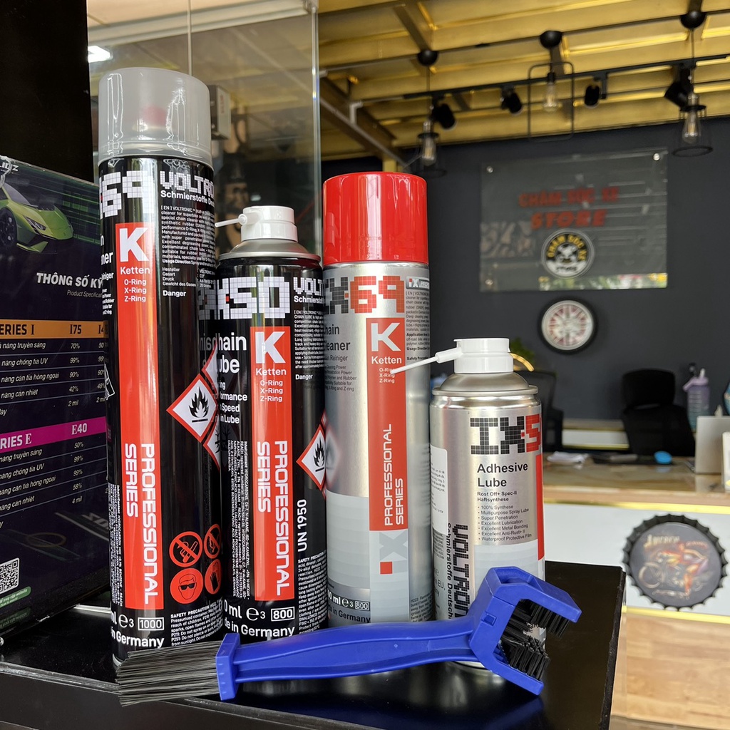 Combo Vệ Sinh Sên Voltronic IX69 Và Dưỡng Sên IX50 Bản Cũ Và Bản Mới