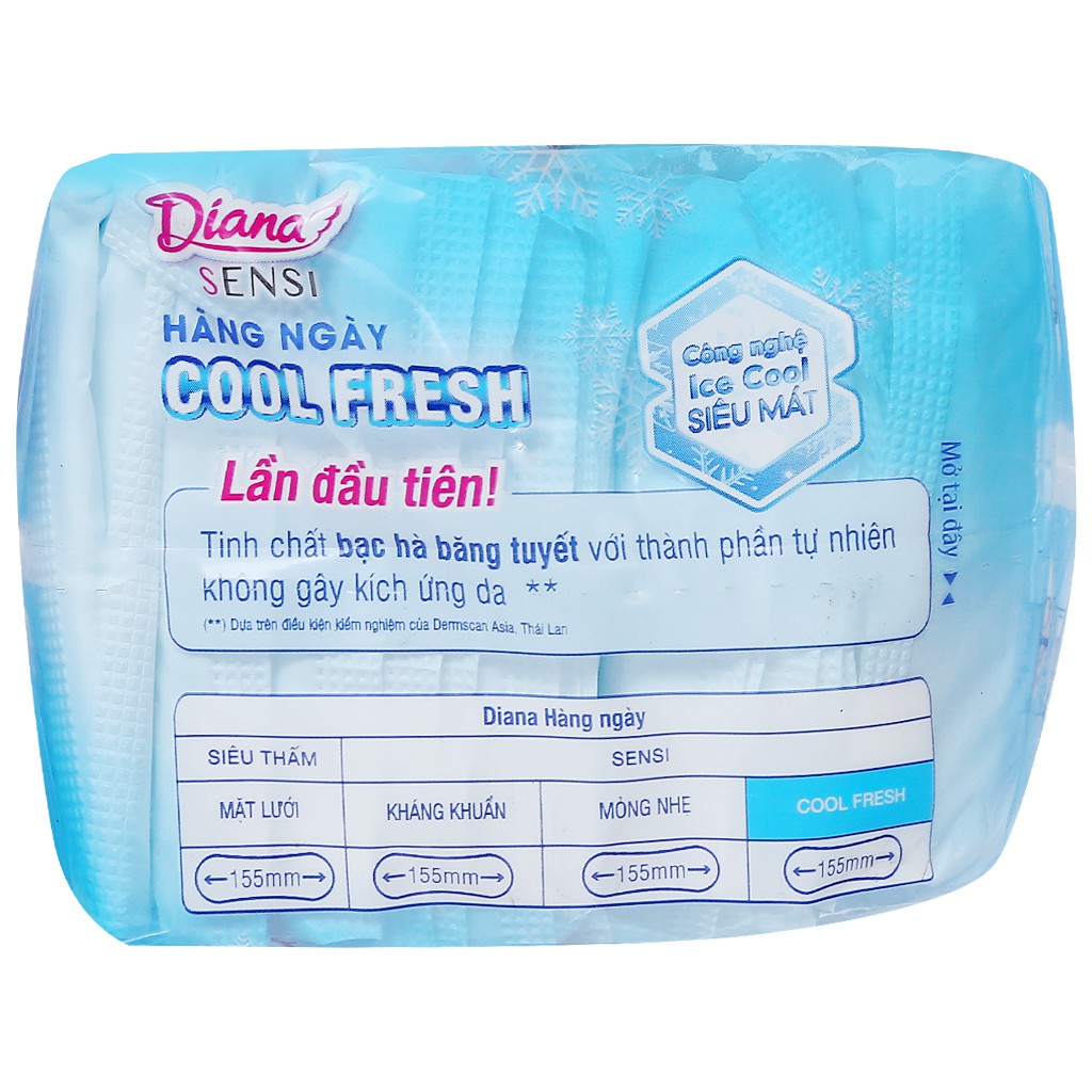 Băng vệ sinh hàng ngày Diana Sensi Cool Fresh 20 miếng