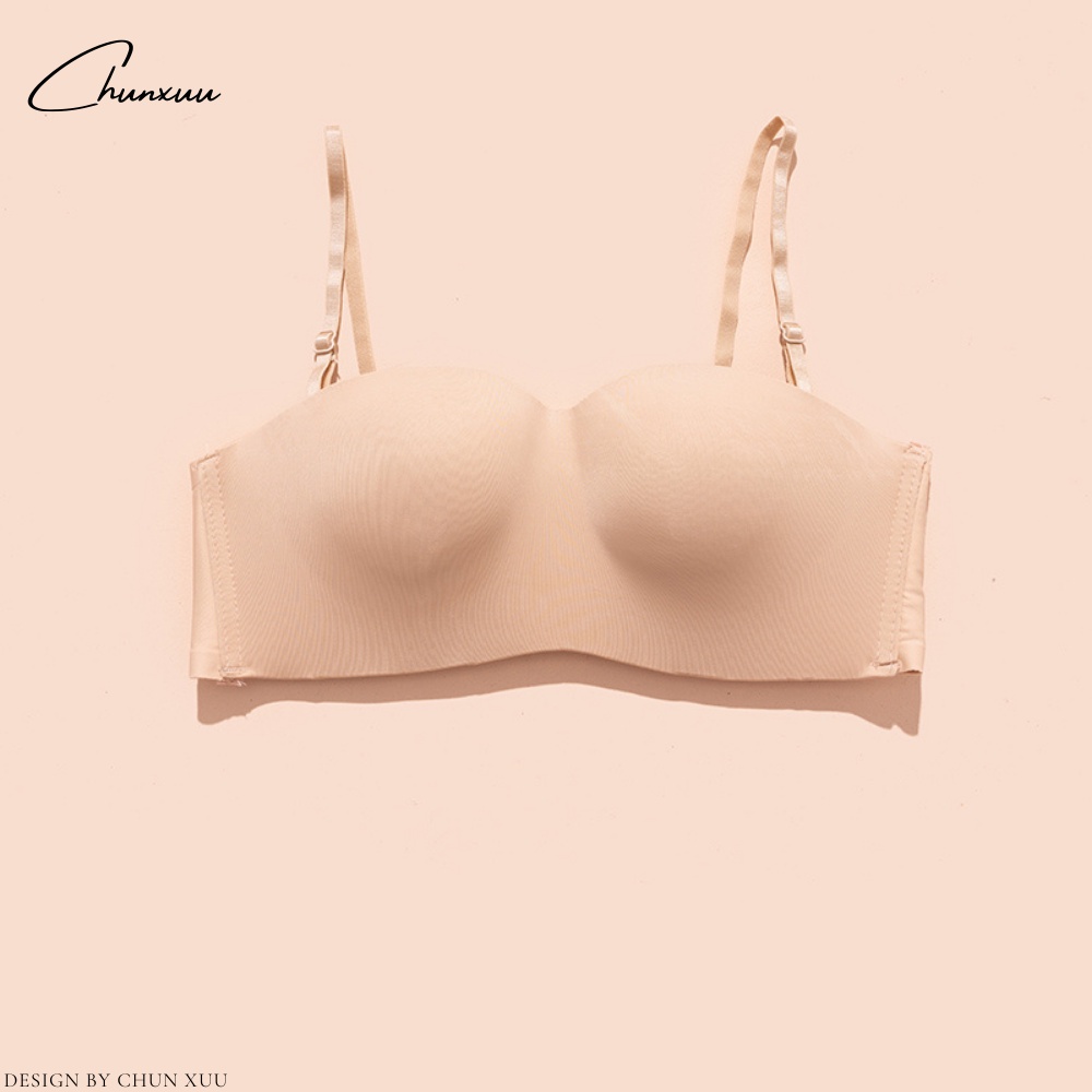 Áo cúp ngực vải su đúc không gọng chống tuột nâng đẩy ngực - ChunXuu AV48