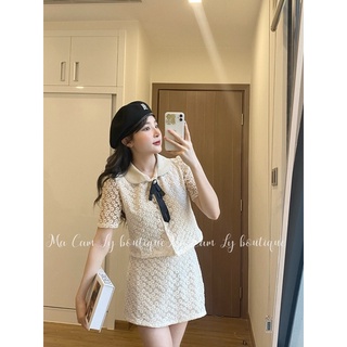 Set váy hoa cúc tiểu thư ( kèm nơ cài ngực)