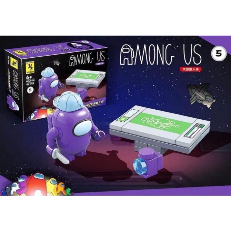 Mô hình Among us lego lắp ghép cho bé