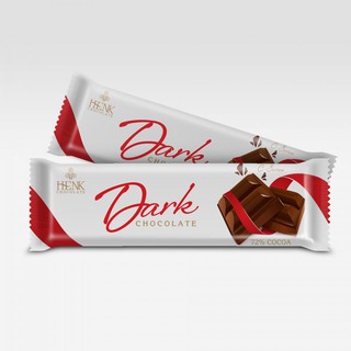 Socola thanh 40g Đen (72%) | Henk Chocolate