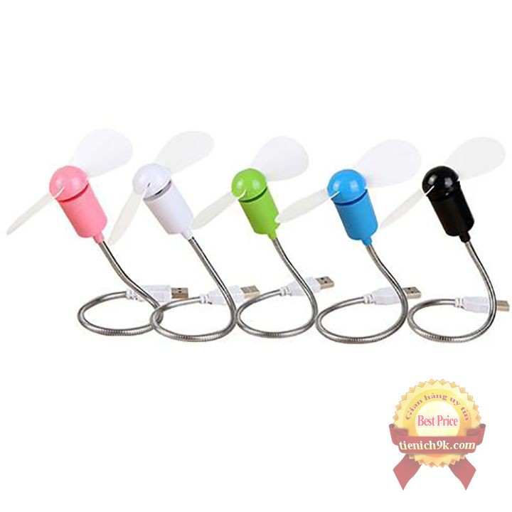 Quạt mini USB chạy điện 5V cánh mềm cao cấp | Quạt mini usb cầm tay 2 cánh nhỏ gọn để balo siêu mạnh và mát