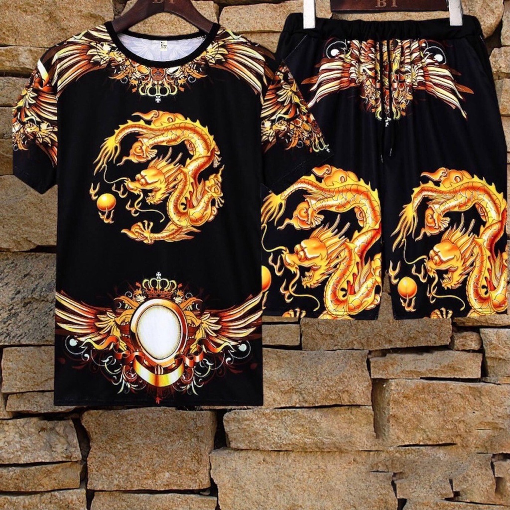 Bộ đồ Lửng Bé Trai in hình 3D (8-40Kg) chất liệu mềm mịn thoáng mát được các bé Trai yêu thích Bán Chạy Nhất 2022