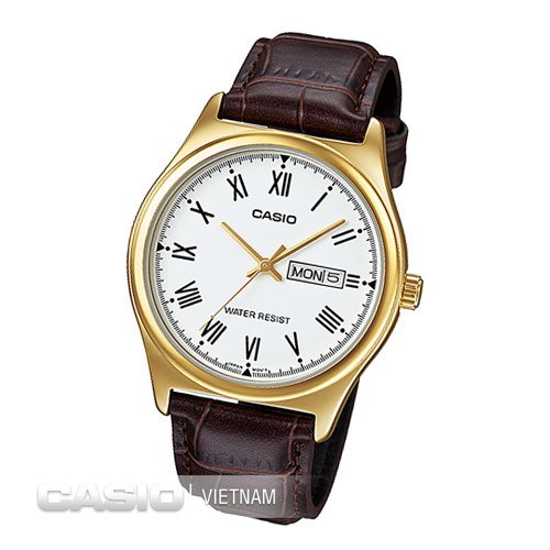 Đồng hồ nam Casio chính hãng MTP-V006, dây da | BigBuy360 - bigbuy360.vn