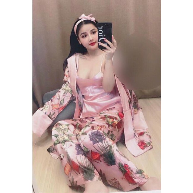 Siêu Phẩm Ngủ Hai Set Đùi Và Dài siêu, Cao Cấp,đồ bộ luan mặc nhà