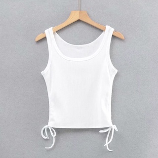 Áo 3 lỗ cotton rút eo [ảnh thật]