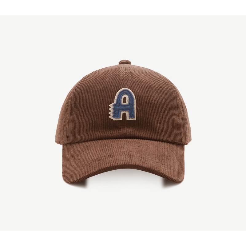 Mũi lưỡi trai LINJW mềm mại thêu họa tiết chữ A phong cách Hàn Quốc mới 2021