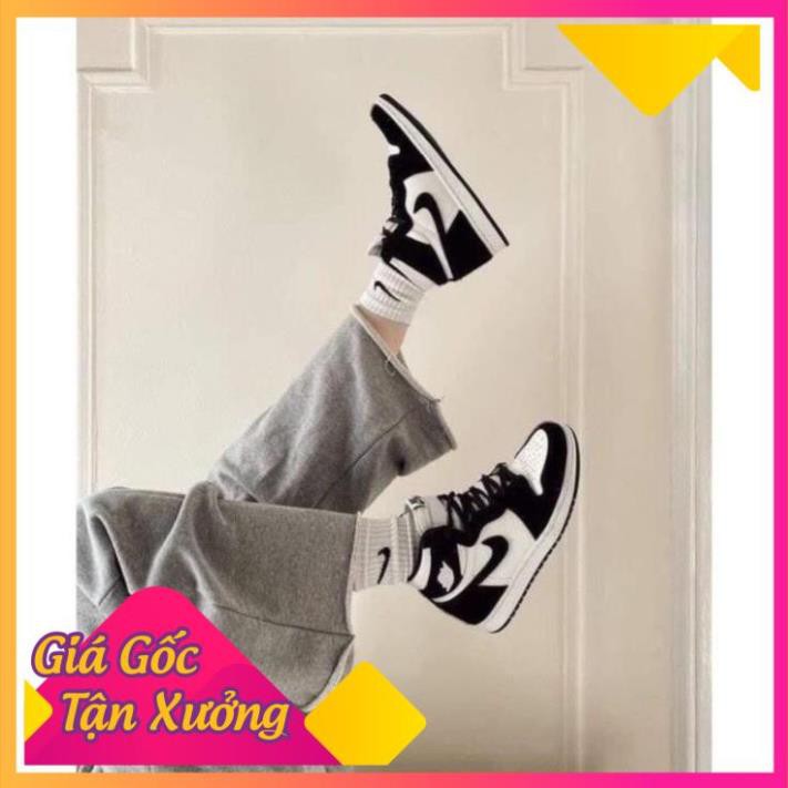 [ FREESHIP –BẢO HÀNH 12 THÁNG] GIÀY SNEAKER NAM NỮ JORDAN CAO CỔ ĐEN TRẮNG HOT TREND | BigBuy360 - bigbuy360.vn