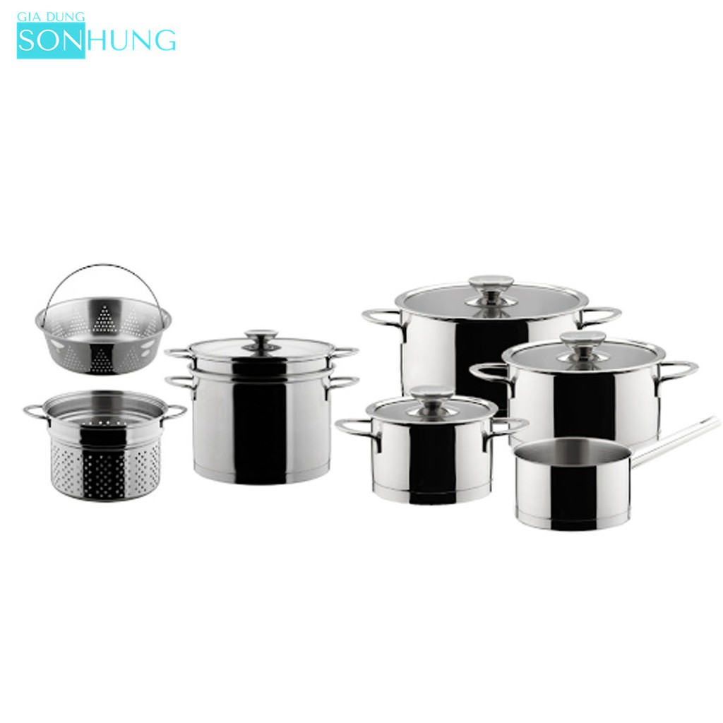 BỘ NỒI 5 MÓN CÓ HẤP BERNDES MILLESIMA 066700 NHẬP KHẨU ĐỨC