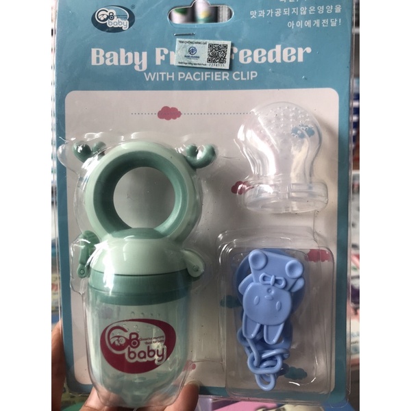 Túi nhai chống hóc GBbaby nhồi thức ăn , hoa quả