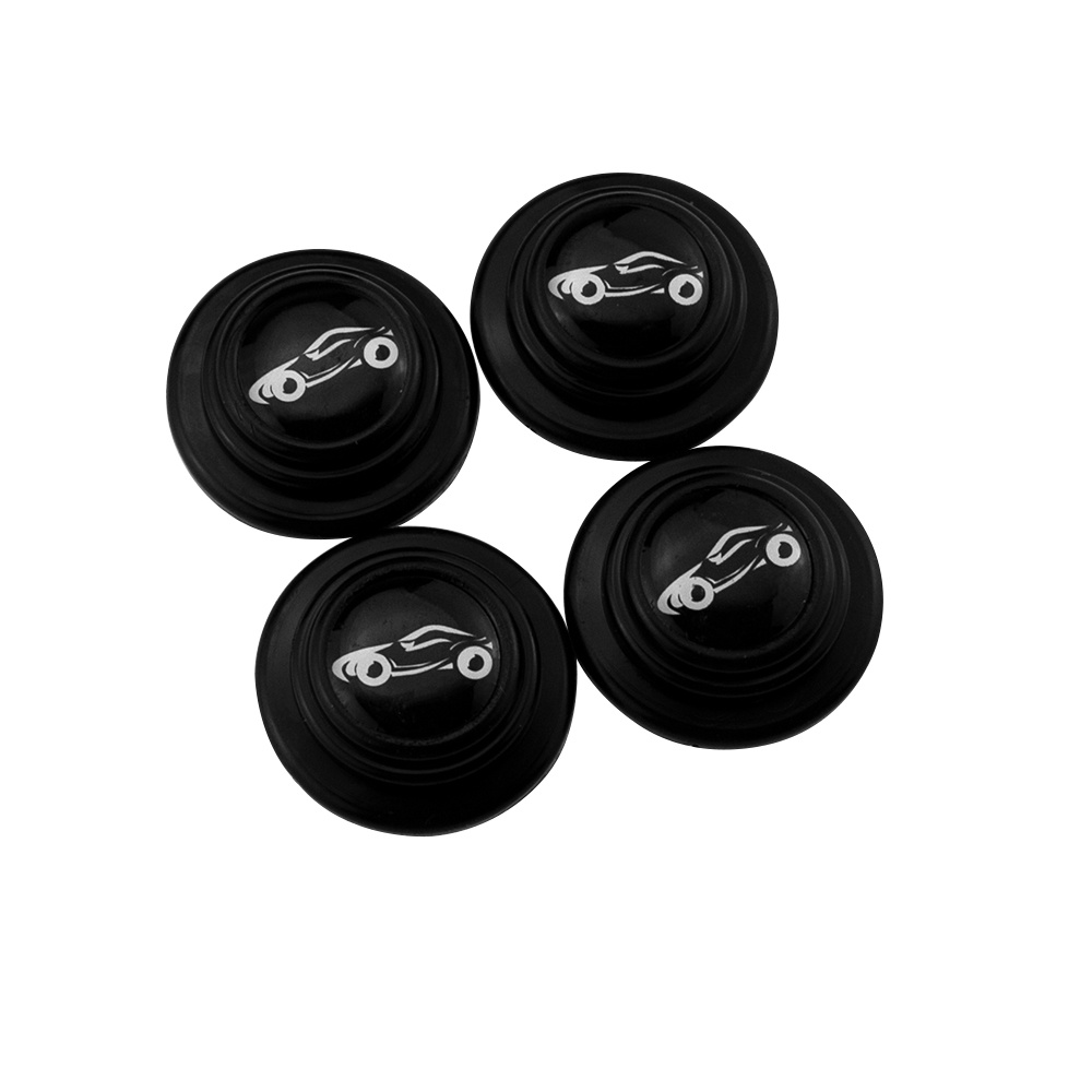 Bộ 4 Miếng Đệm Silicone Dán Cửa Xe Hơi Chống Sốc / Va Chạm / Tiếng Ồn Tiện Dụng