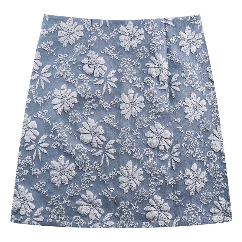 Chân váy chữ A vải gấm sang chảnh, chân váy ngắn công sở 2 lớp có quần trong [Quảng Châu cao cấp] | BigBuy360 - bigbuy360.vn