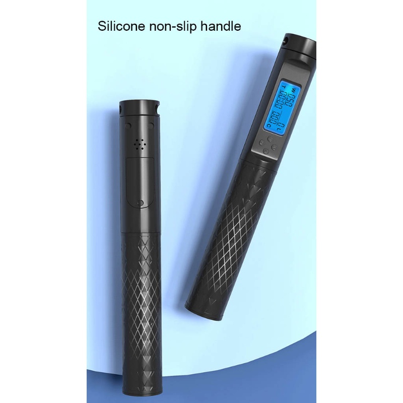 QQ Dây Nhảy Thể Dục Kỹ Thuật Số Với Máy Đếm Calories &amp; Tay Cầm Chống Trượt Cho Người Lớn