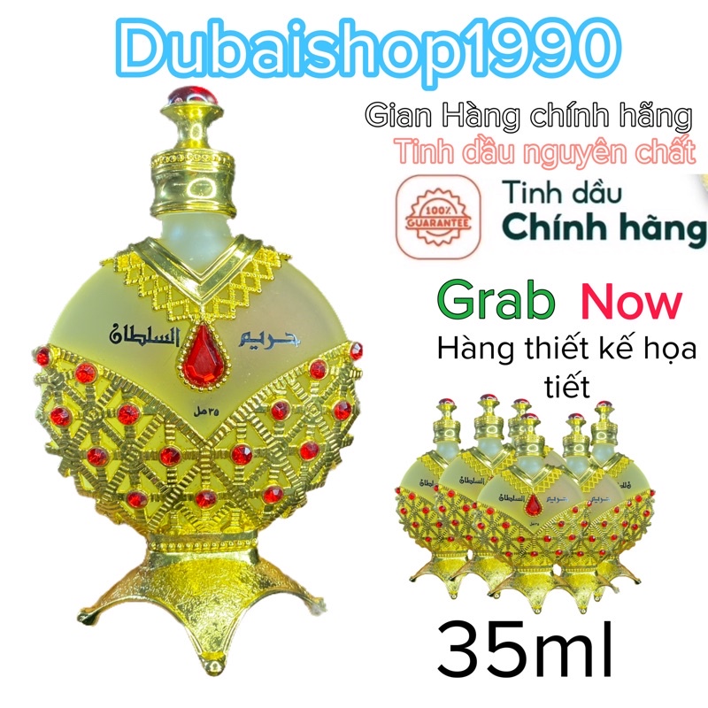 [Chính Hãng] Tinh Dầu DUBAI MẪU CÔNG CHÚA 35ml{tặng kem chai lăn thử mùi 3ml}