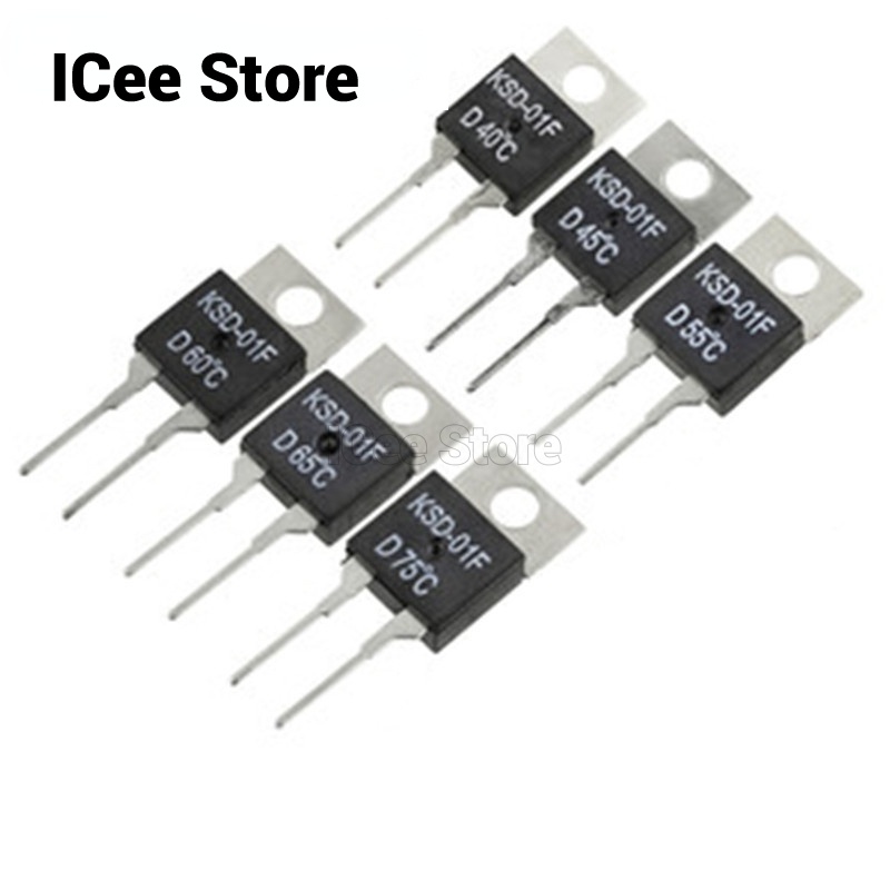 Set 2 Công Tắc Nhiệt KSD-01F 40-125 Độ Dễ Sử Dụng TO-220