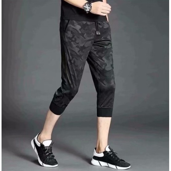 Plus Quần Legging Thể Thao Co Giãn Thoáng Khí Họa Tiết Rằn Ri Cá Tính Cho Nam