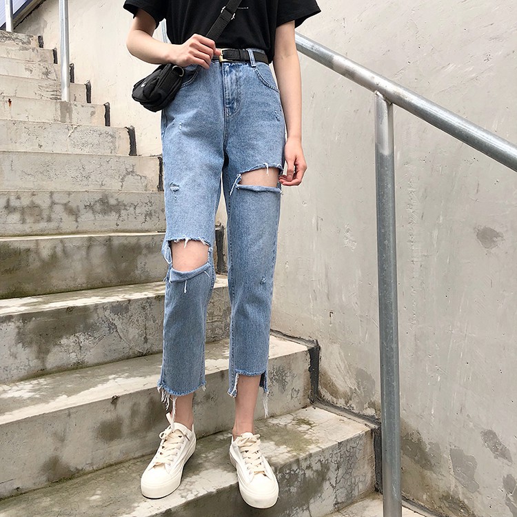quần jeans rách gấu QJ019 order | BigBuy360 - bigbuy360.vn