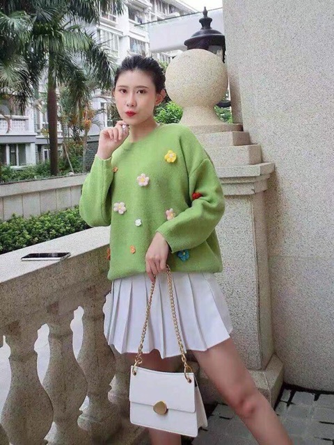 Áo len điệu -kèm ảnh thật Mã 445