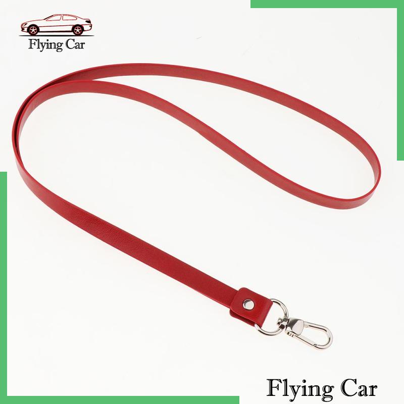 Dây Đeo Cổ Bằng Da PU Màu Đen Kèm Kẹp Kim Loại Cho Thẻ ID [Lzdjfmy2]