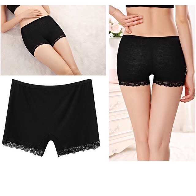 Quần Đùi Mặc Váy Cotton chân Ren 1820